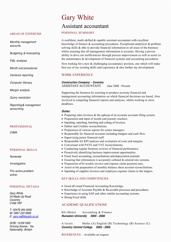 financial accountant resume templates