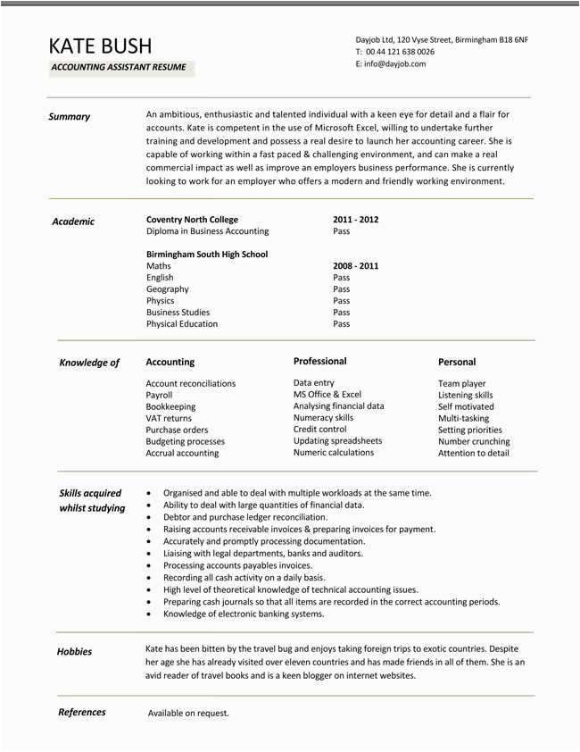 financial accountant resume templates