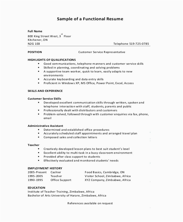 professional resume samples pdf