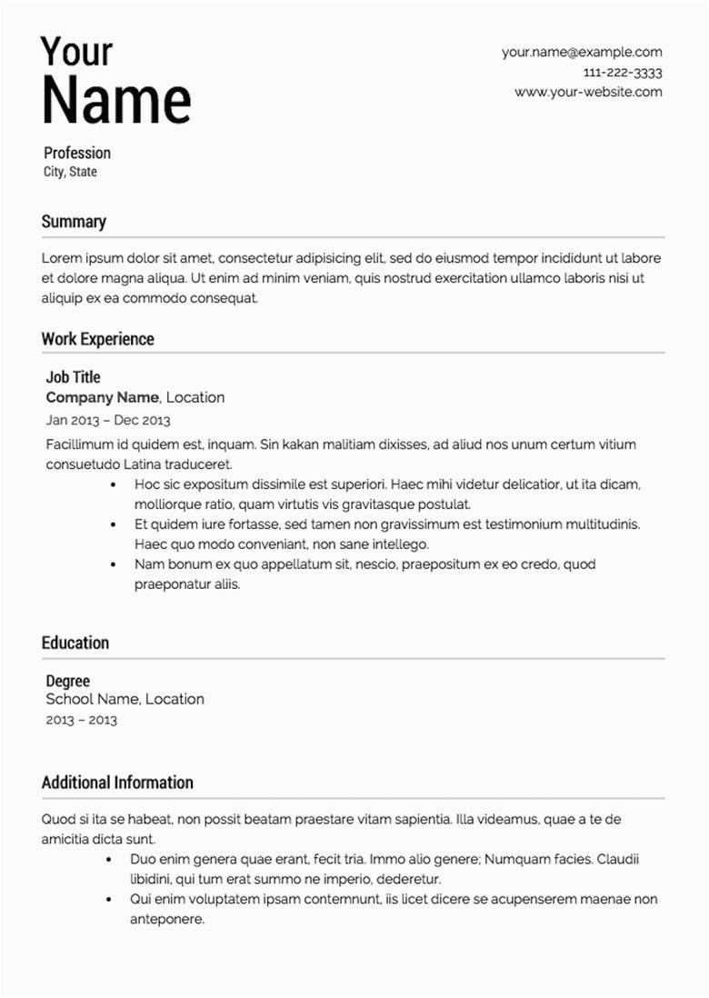 The Muse 41 Best Resume Templates the 41 Best Free Resume Templates