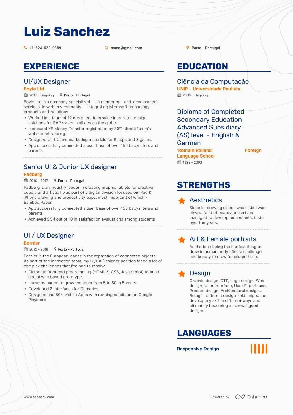 Ui Designer Resume Template Free Download Ui Ux Designer Resume Template Free Download Cenfesse