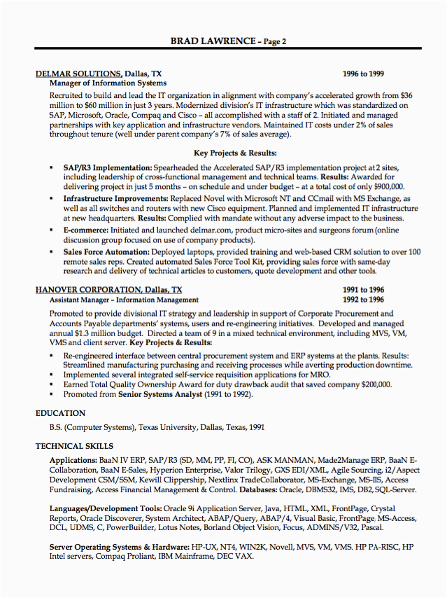 university of texas resume template