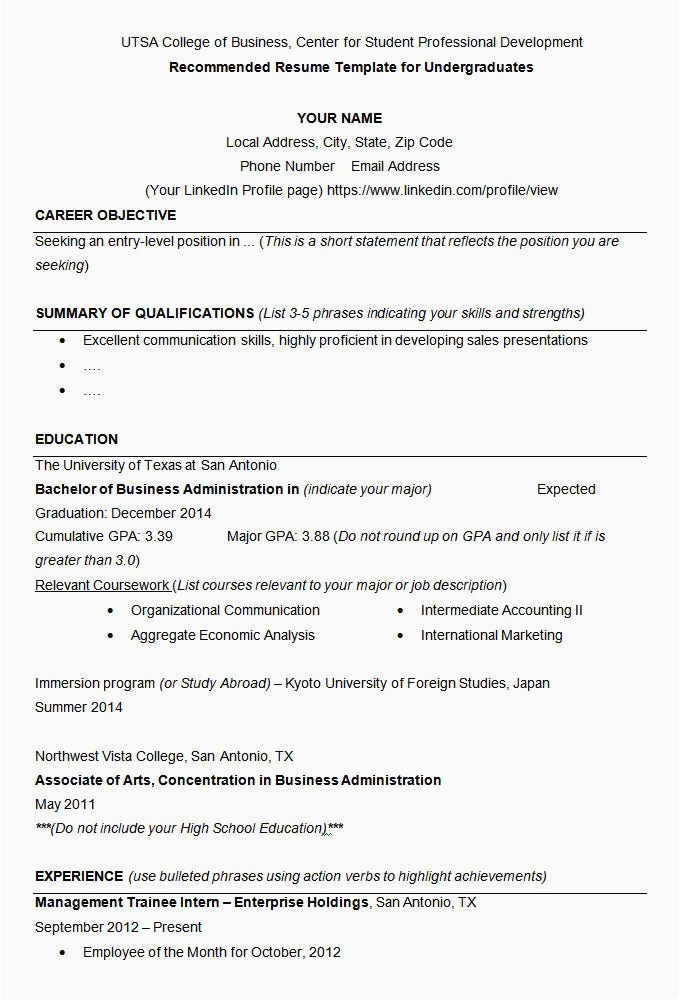 best resume examples