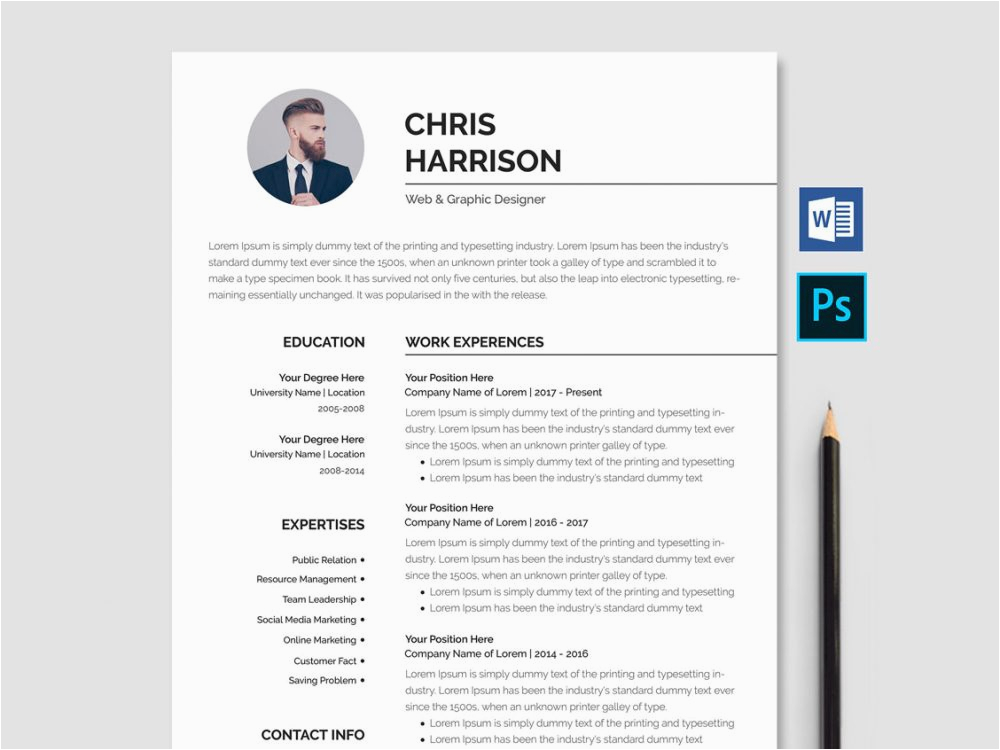65 best free ms word resume templates 2019