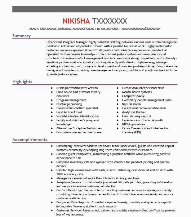 Correctional Officer Resume Samples No Experience Juvenile Detention Ficer Resume