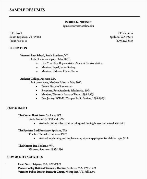 First Year College Student Resume Template 14 First Resume Templates Pdf Doc