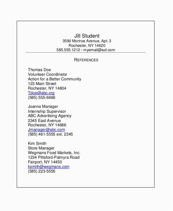 Free Reference List Template for Resume Looking to Reference List Template then You are