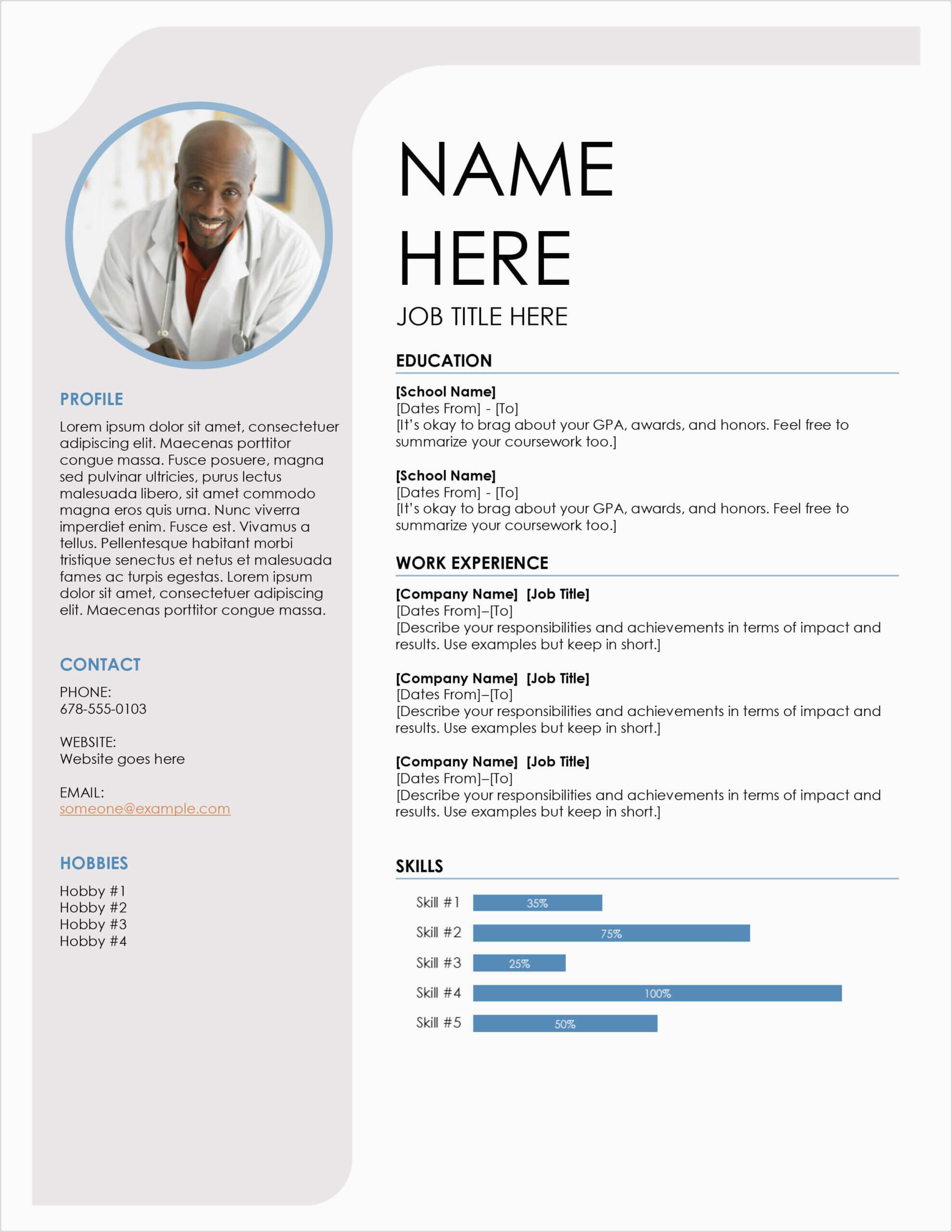 45 free modern resume cv templates minimalist simple for free blank cv template