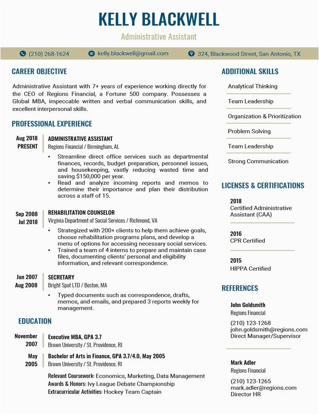 Free Resume Template with Skills Section Free Modern Resume Templates Word Resume Panion