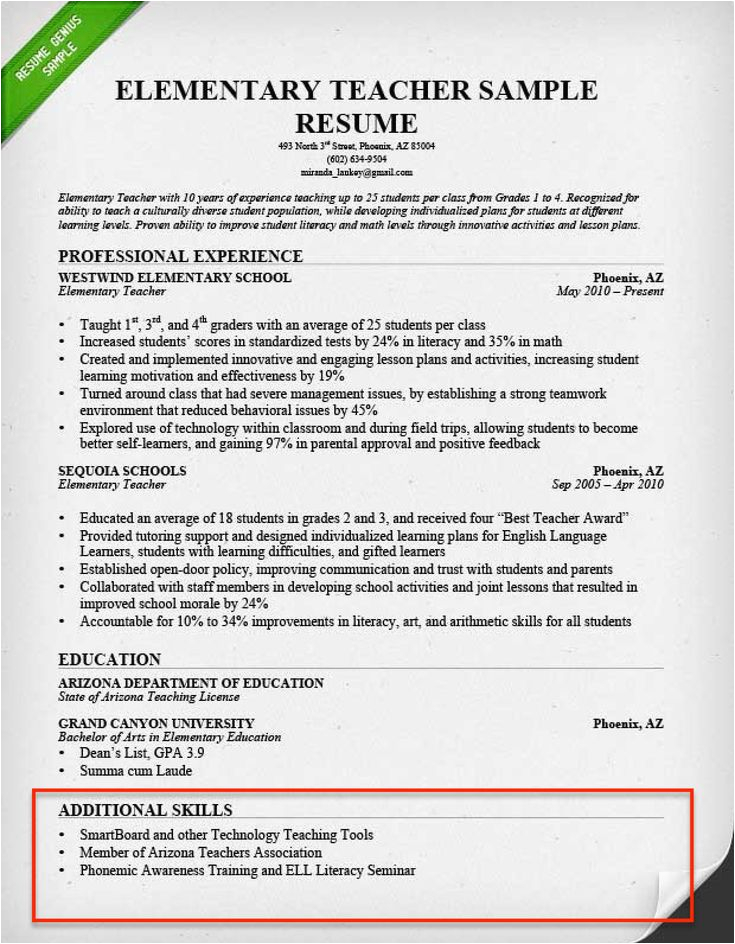 Free Resume Template with Skills Section Skills A Resume Examples Resumeexamples
