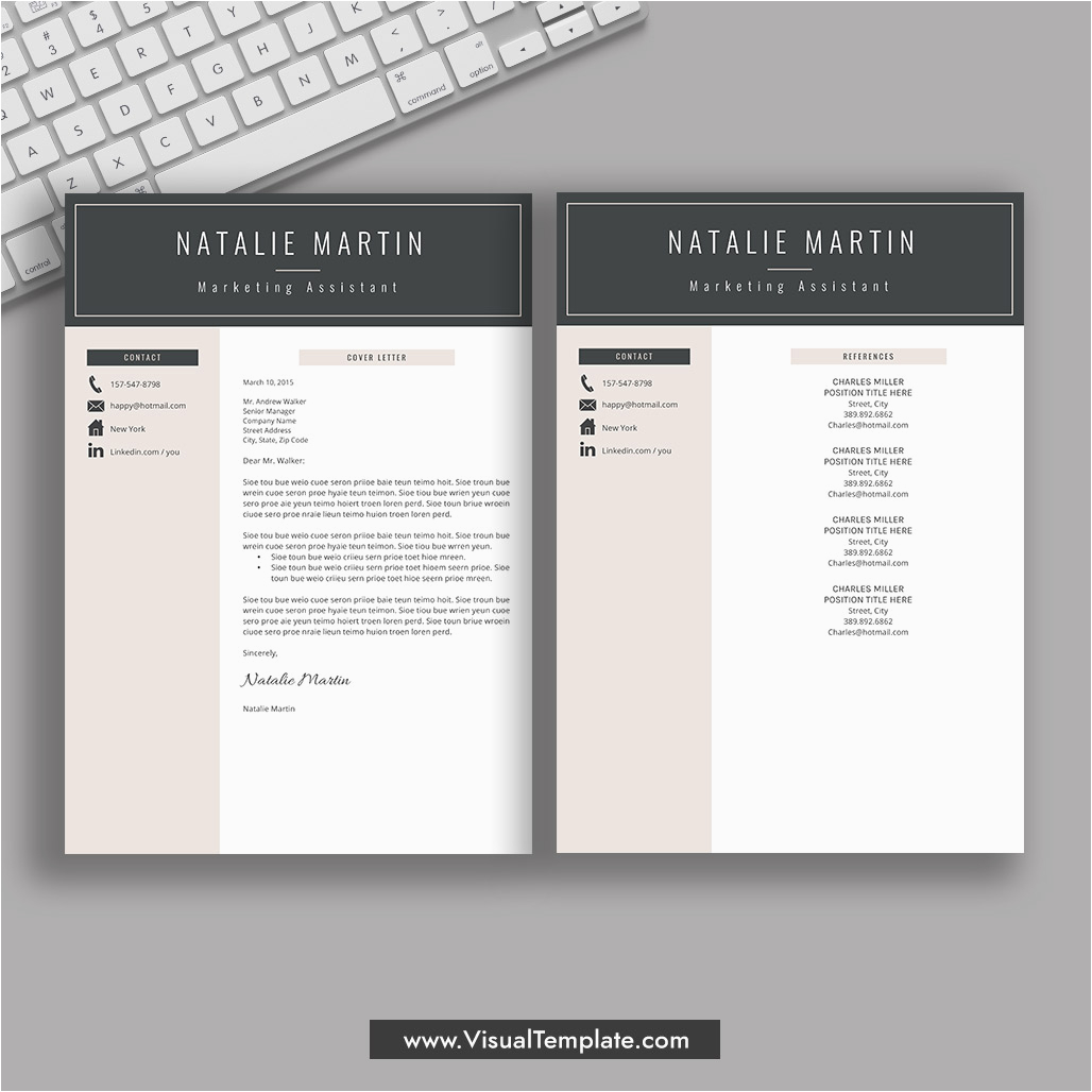 pre formatted resume template with resume icons fonts and editing guide unlimited digital instant resume template fully patible with ms office word natalie resume