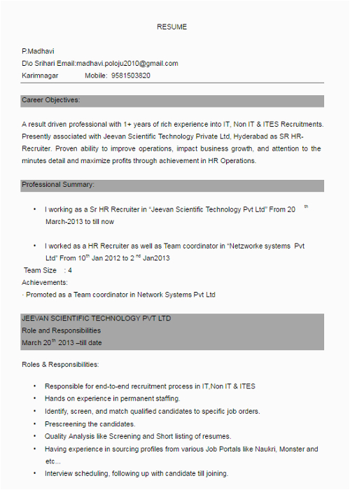 professional resume templates