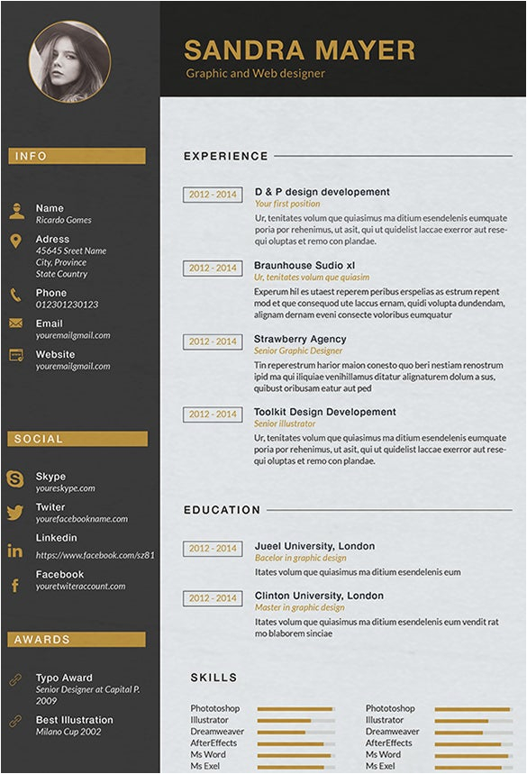 designer resume template
