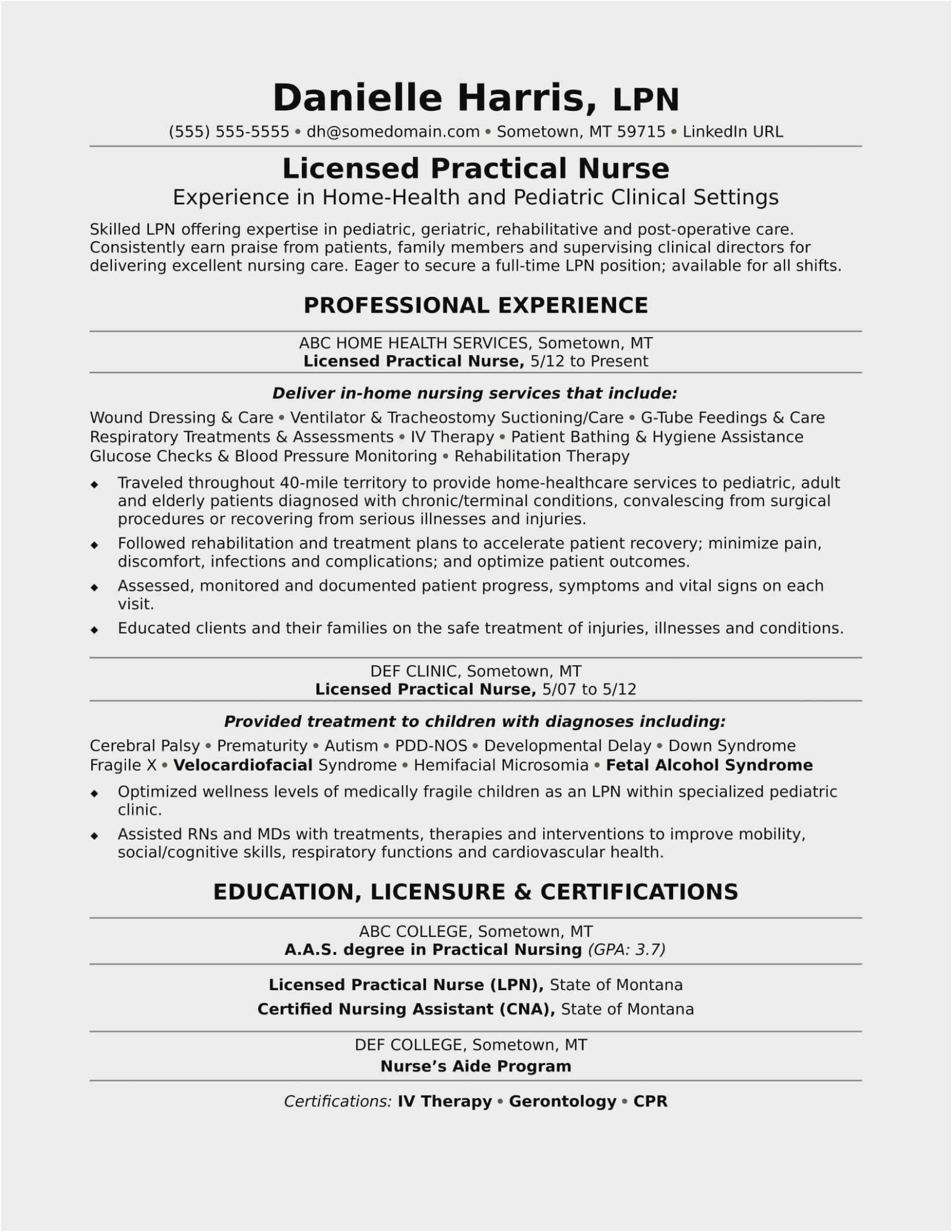 recent college graduate resume