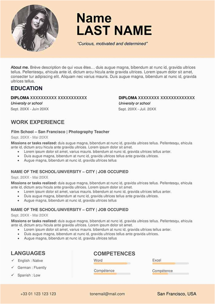 teacher resume