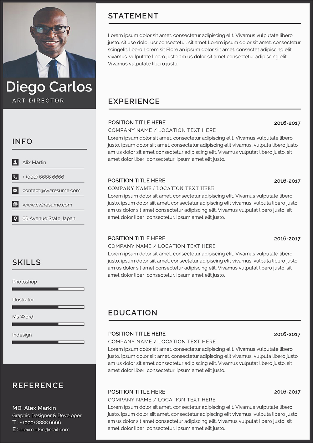 It Professional Resume Template Free Download Modern Minimalist Resume Template Download Professional