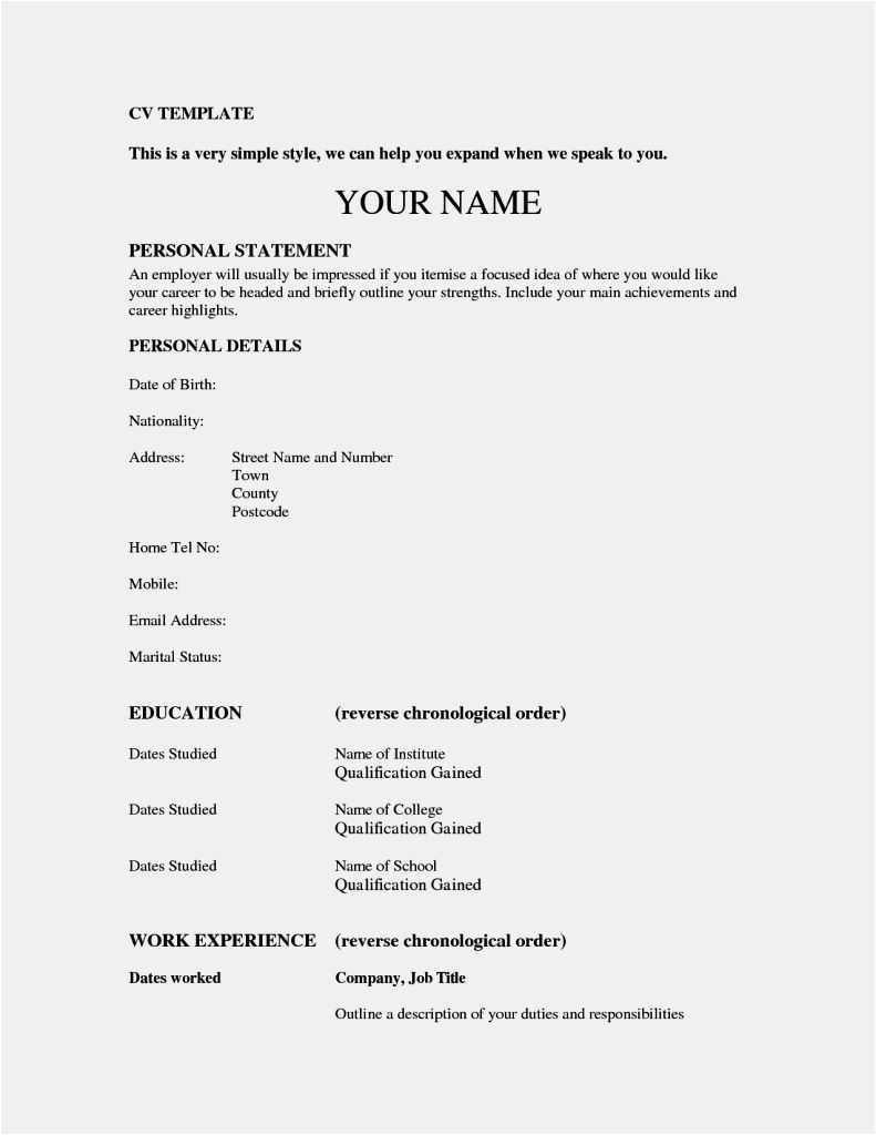 Resume for 15 Year Old First Job Template Cv Template 15 Year Old Resume format