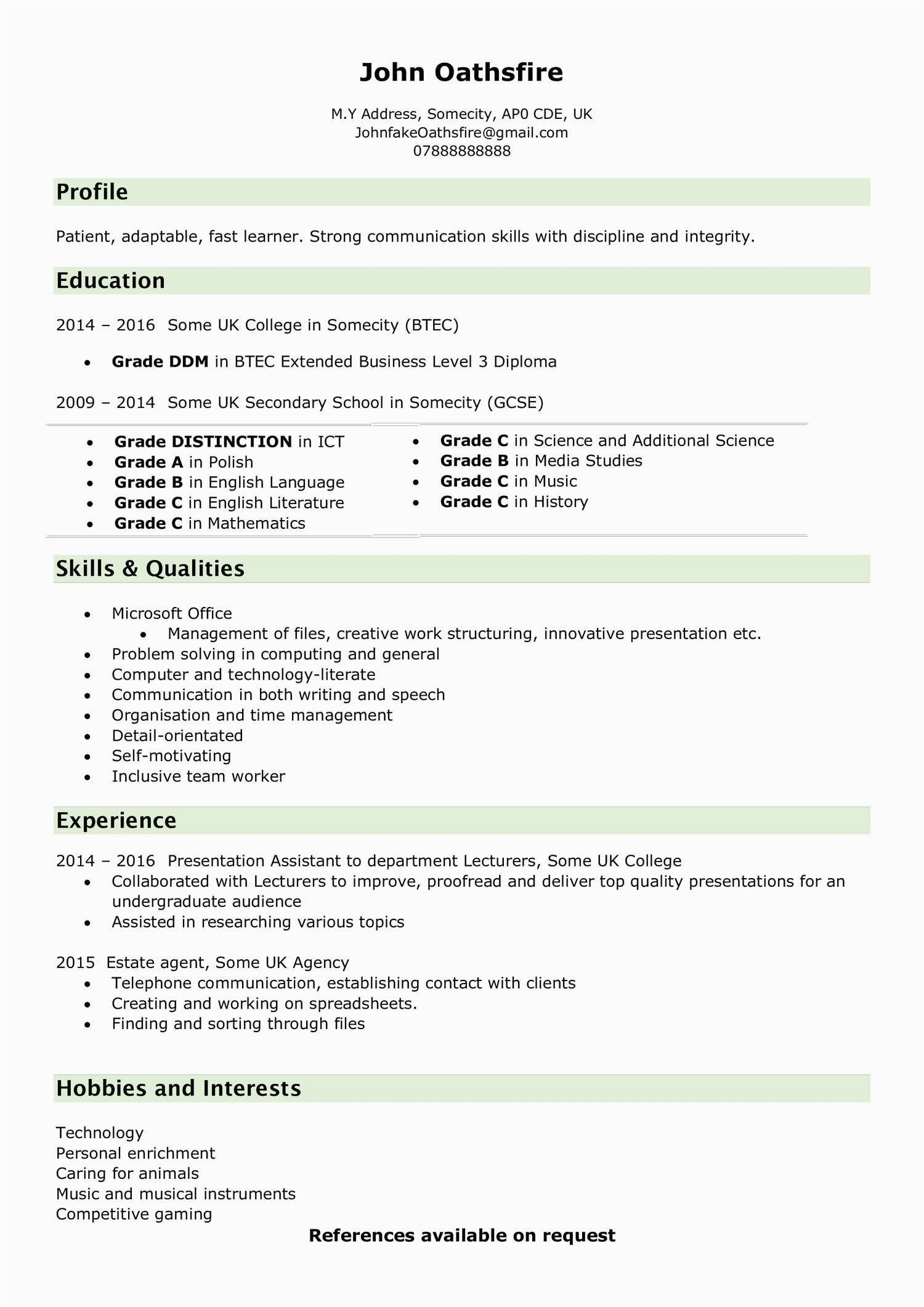 Resume Template for 18 Year Old Resume Of An 18 Year Old Looking for Critique On Updated