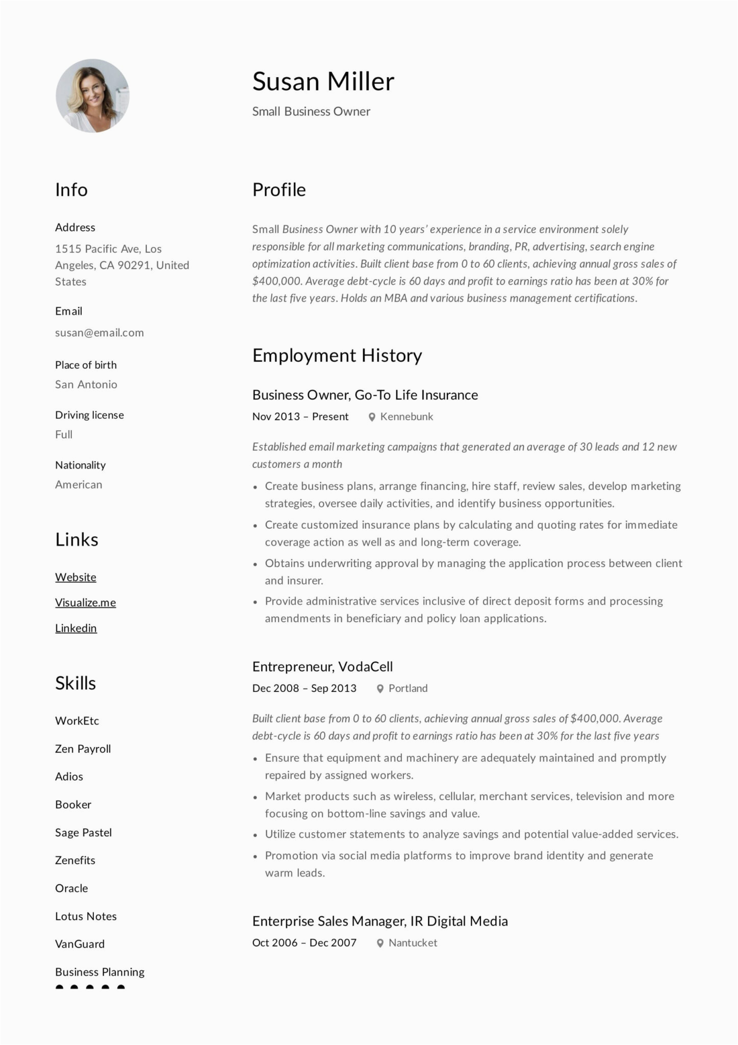 sample resume for someone with little work experience