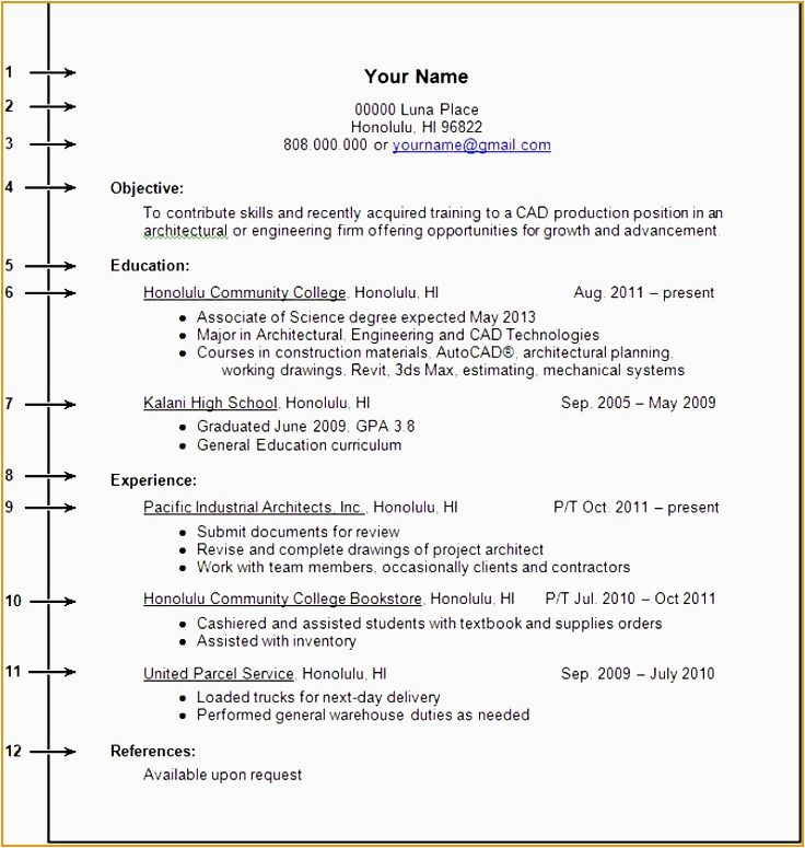 Resume Templates for College Students with No Work Experience 6 Resume Templates College Student No Job Experience