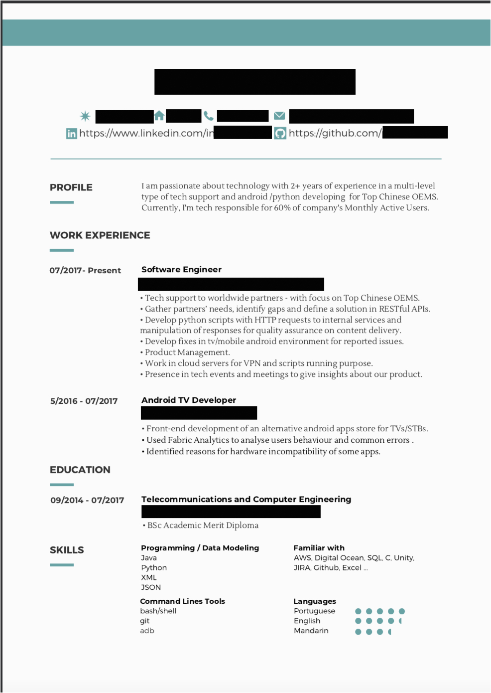 Sample Resume for Google software Engineer Applying for Google software Engineer Role Can You Take A