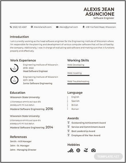 Sample Resume for Google software Engineer software Engineer Resume Template Google Docs Liscrag