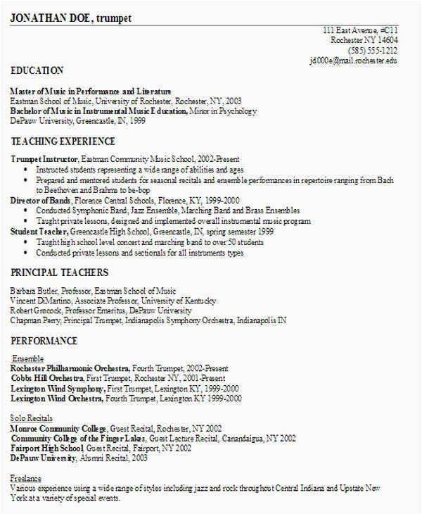 Sample Resume for Private School Teacher 35 Printable Teacher Resume Templates