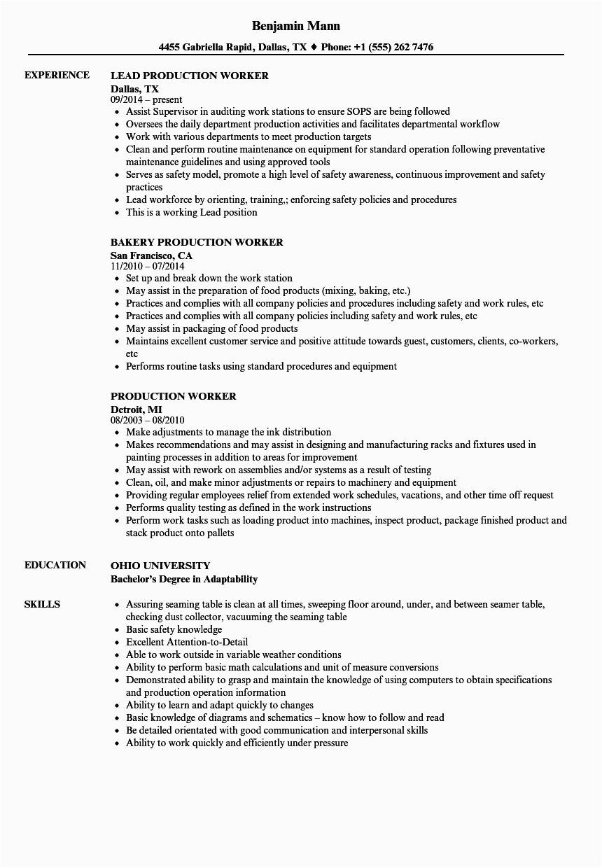 electrical line worker job description for resume