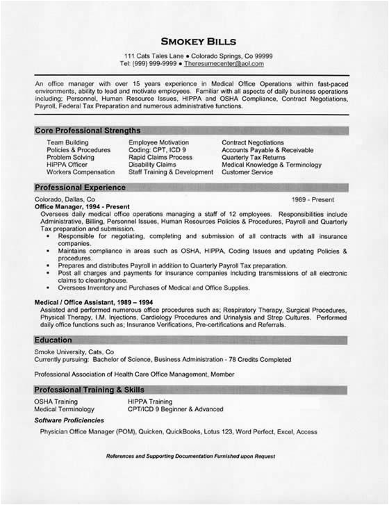 sample objectives in resume for office staff