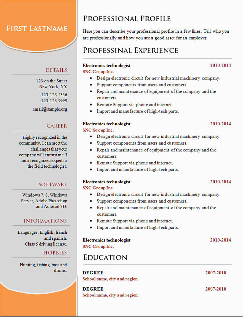 002 basic resume template14 simple templates free inside simple resume template microsoft word