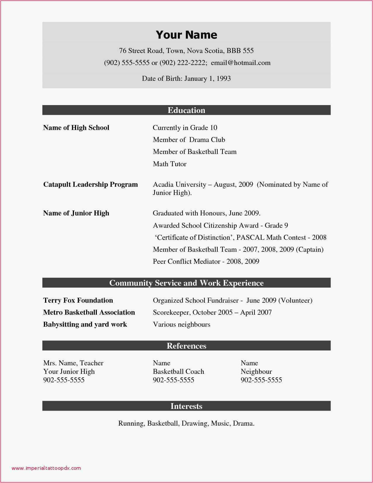 Simple Resume Template with Picture Free Download 029 Simple Resume Template for Students Free Download