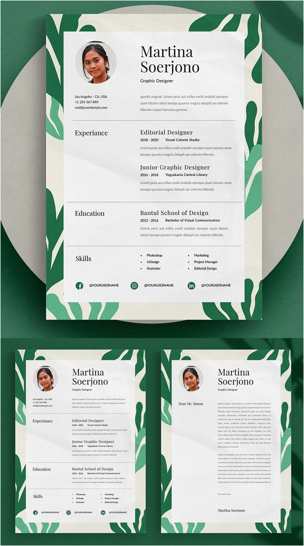 23 creative resume templates with cover letters