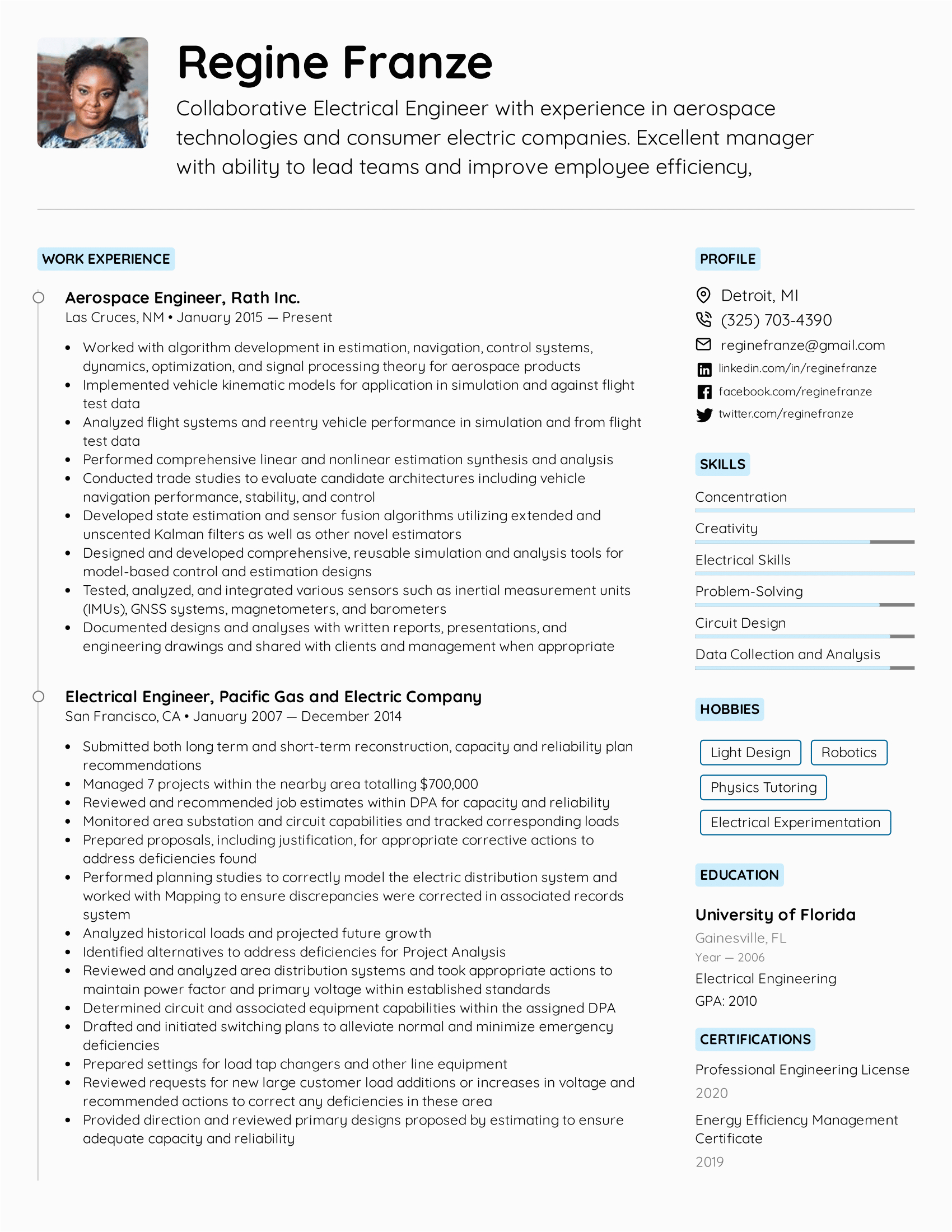 12 sample resume for experienced electronics engineer