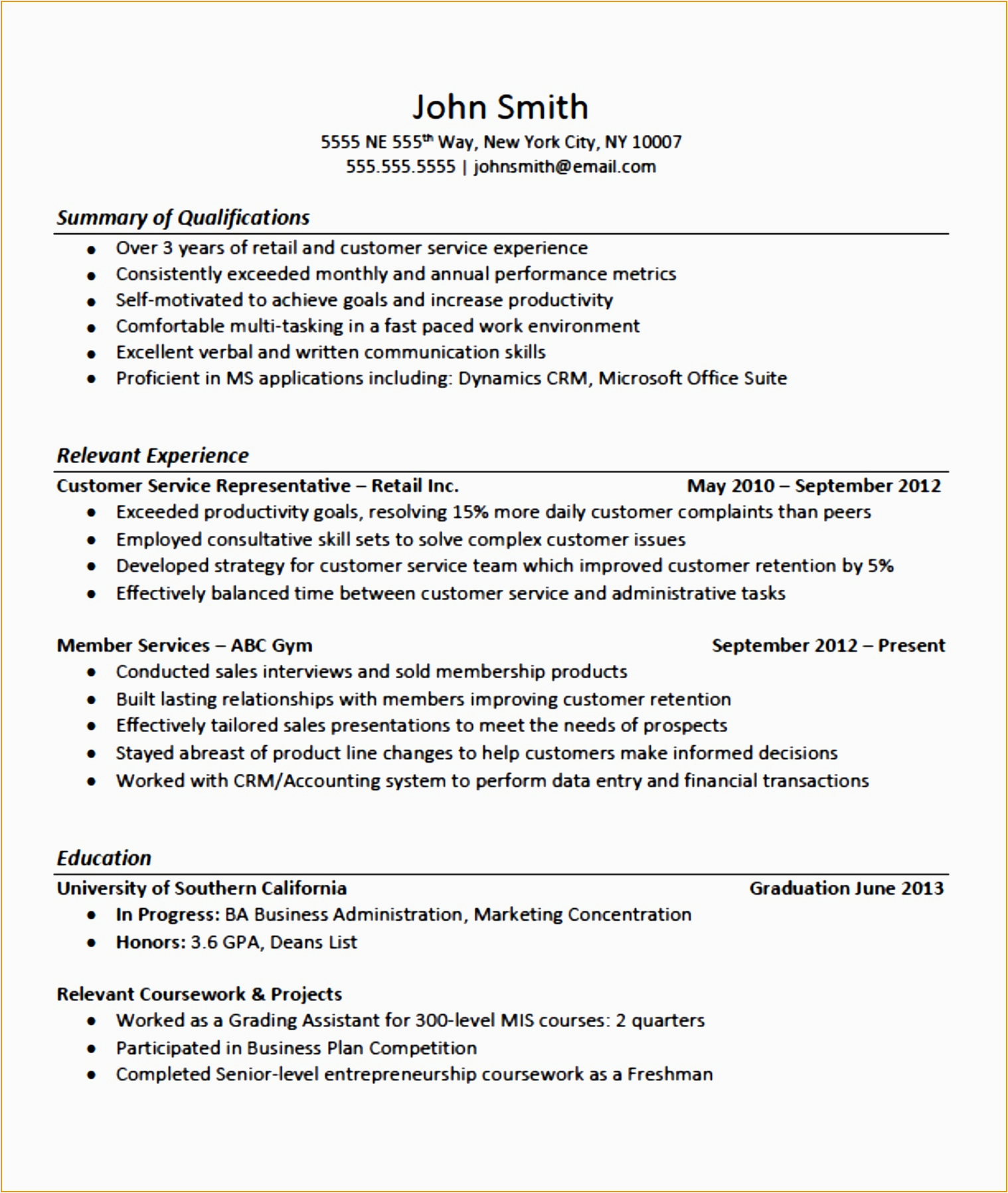 resume builder no work experience j