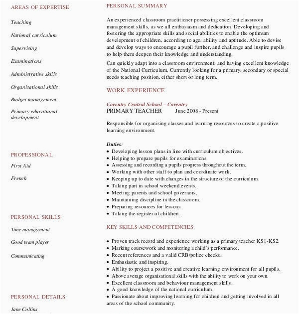 indian teacher resume format pdf