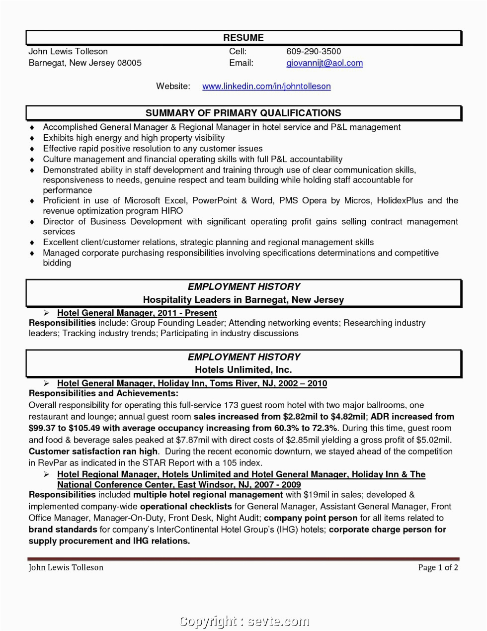 print assistant general manager resume example
