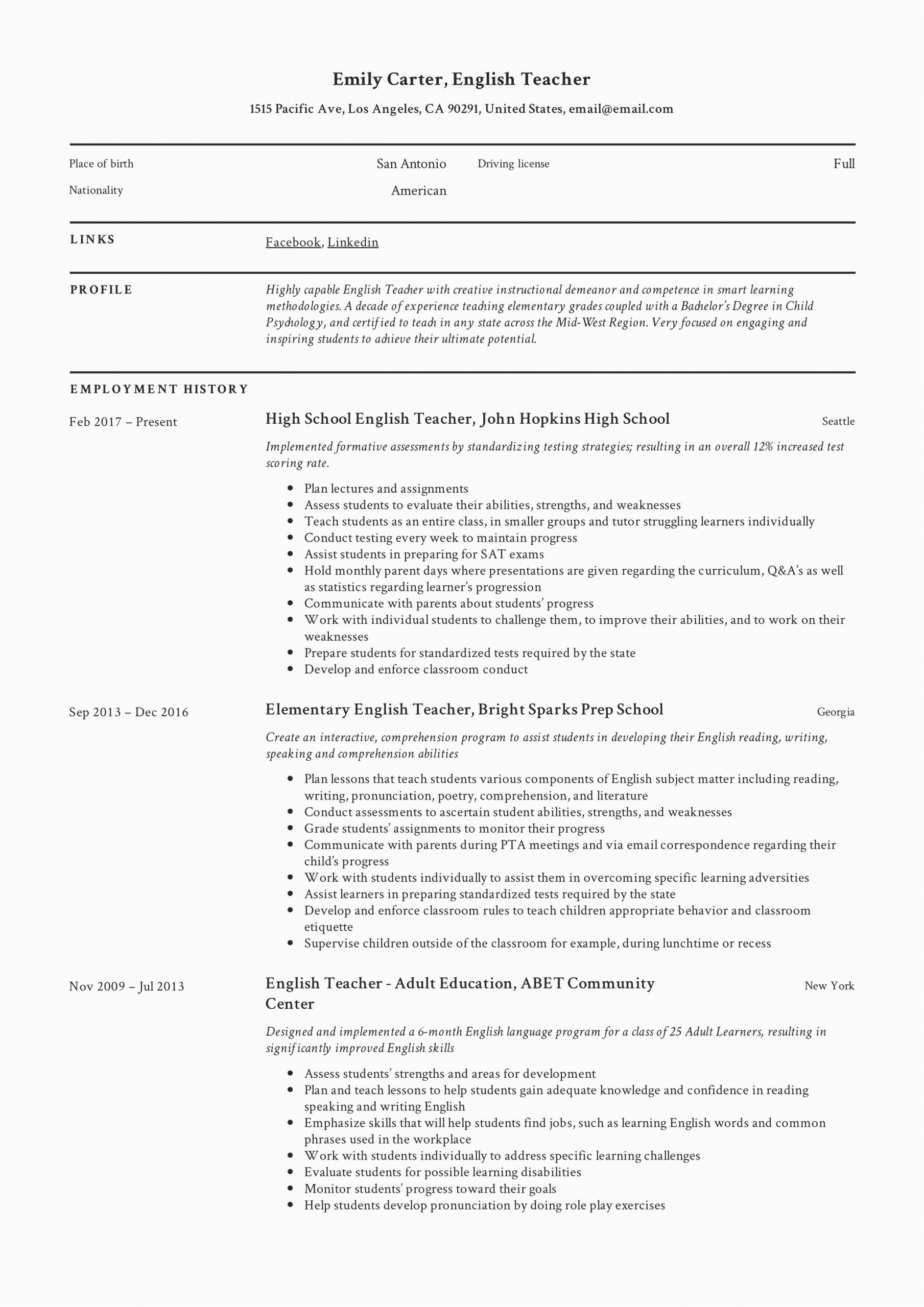resume sample format 2020 philippines