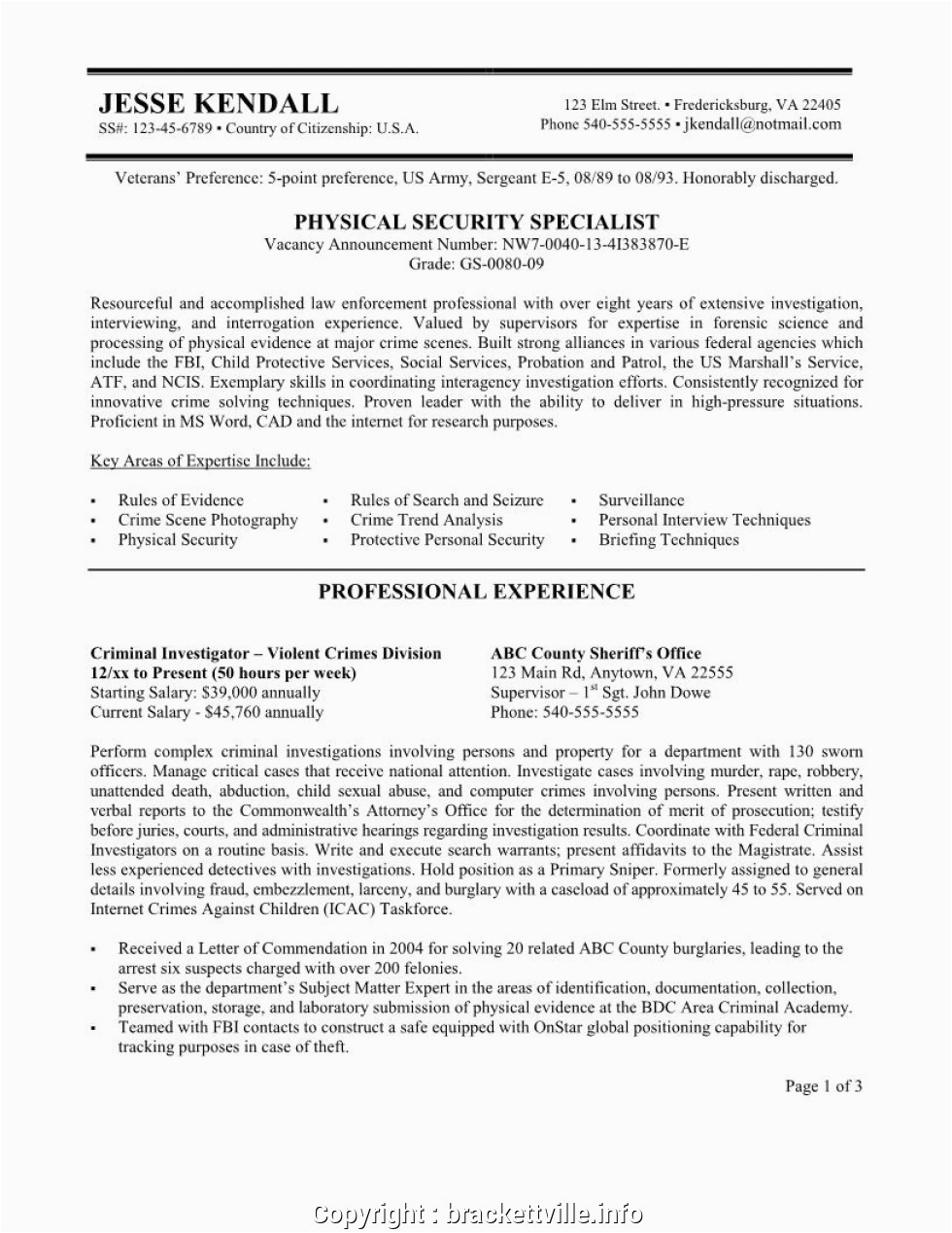 top administrative officer resume format