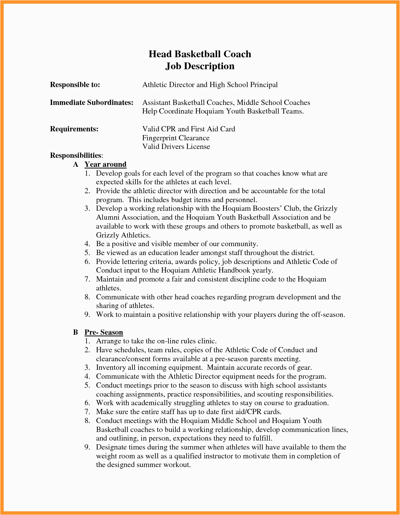 11 12 resume for coaching position
