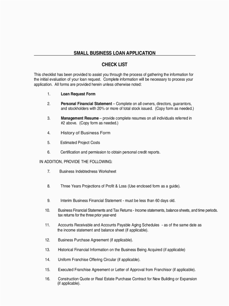 Sample Resume for Business Loan Application Bank Loan Application form 2 Free Templates In Pdf Word