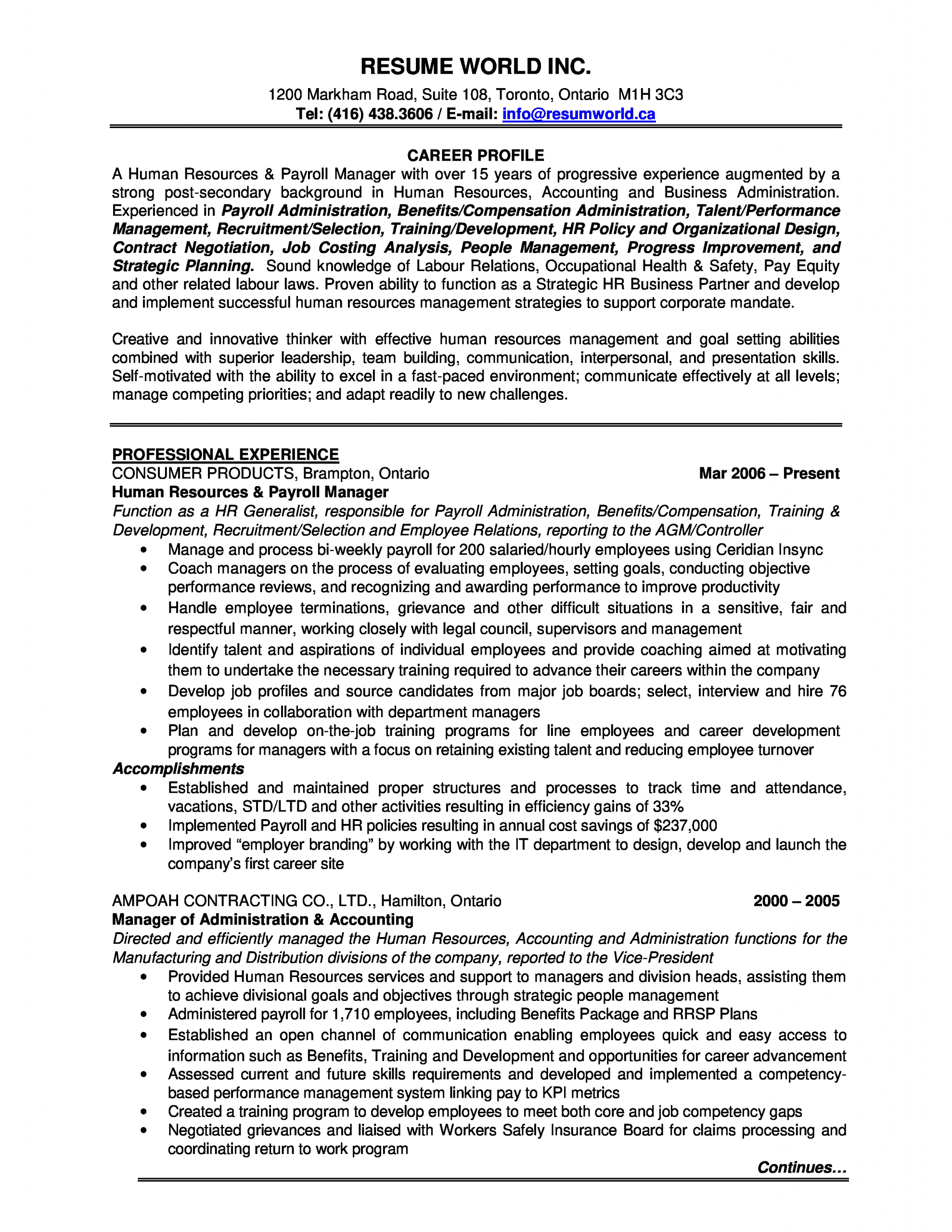 Sample Resume for Experienced Hr Manager Hr Manager Resume How to Draft A Hr Manager Resume