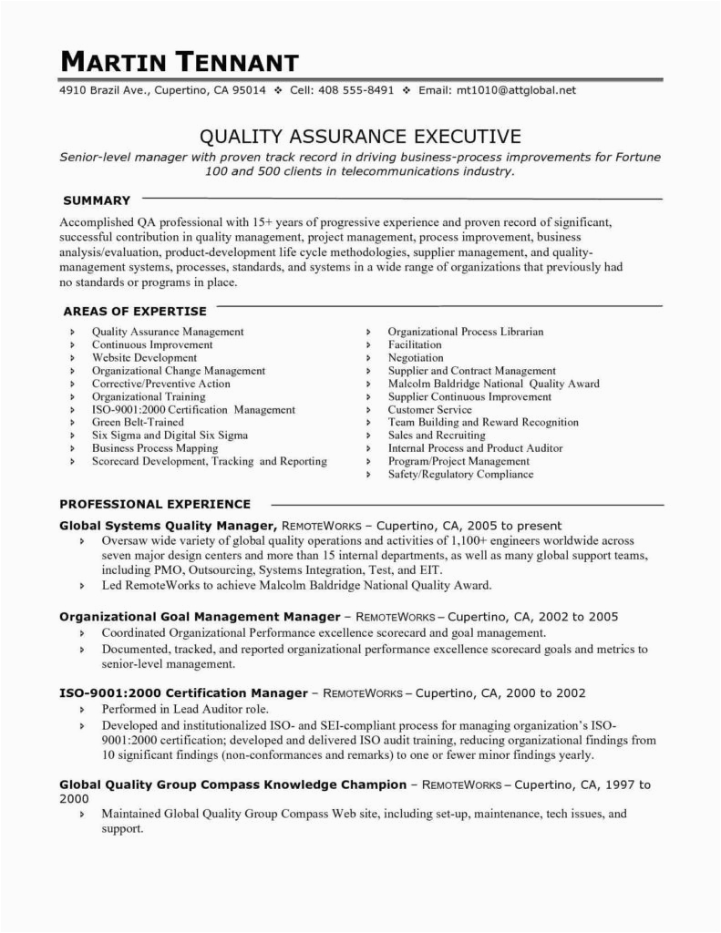 Sample Resume for Qa Tester Entry Level Qa Tester Resume Sample