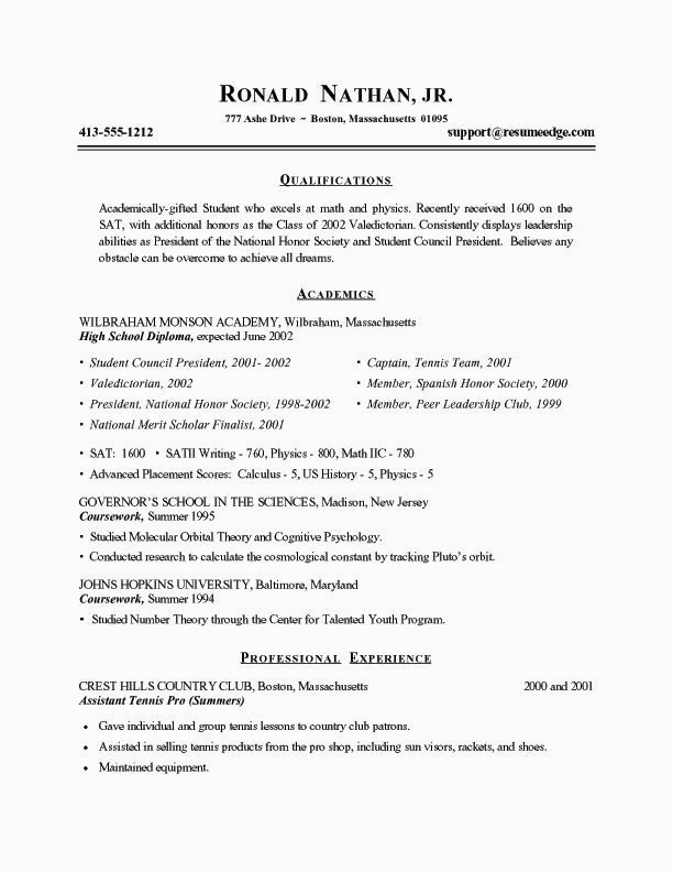 Sample Resume Objective Statements for High School Students High School Student Resume Objective Examples Best