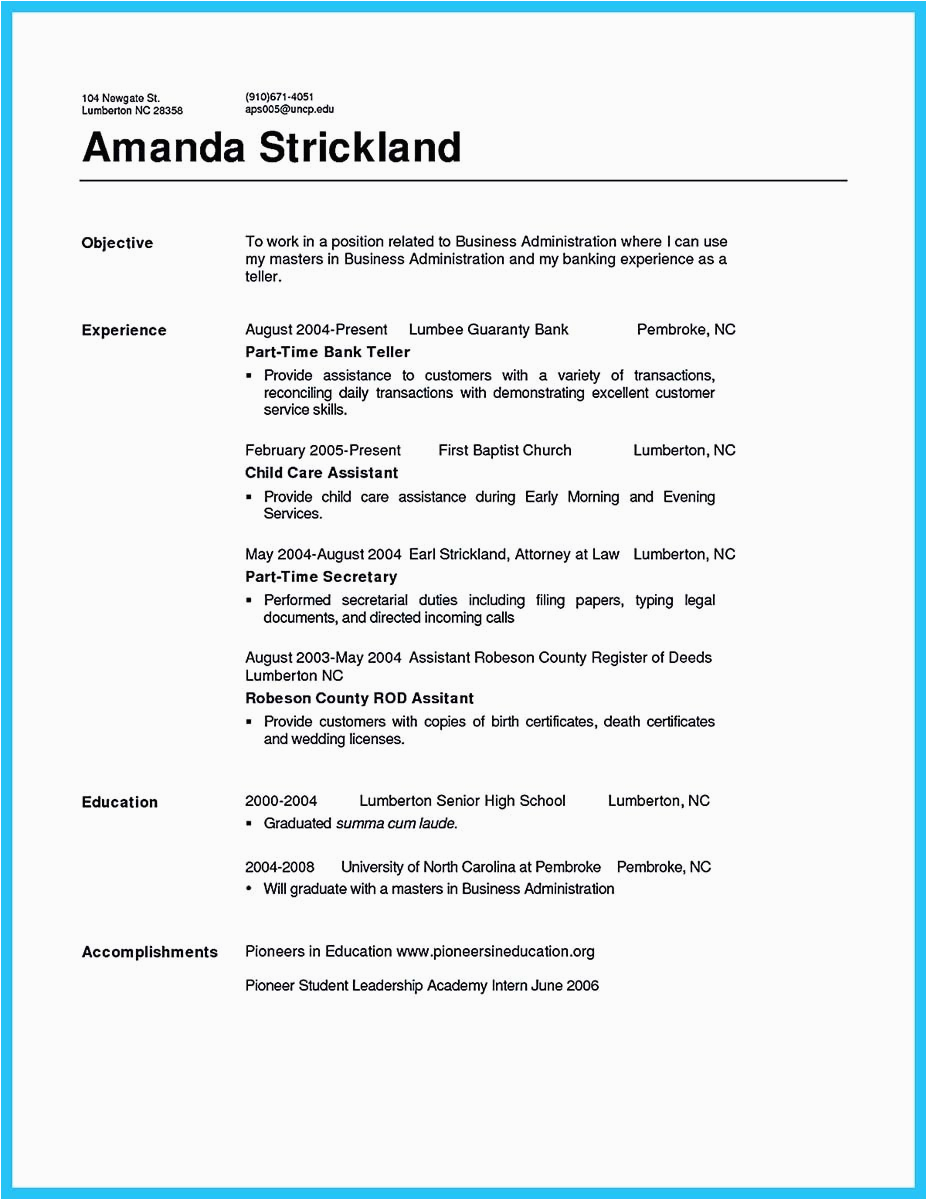 Sample Resume Objectives for Bank Teller E Of Re Mended Banking Resume Examples to Learn