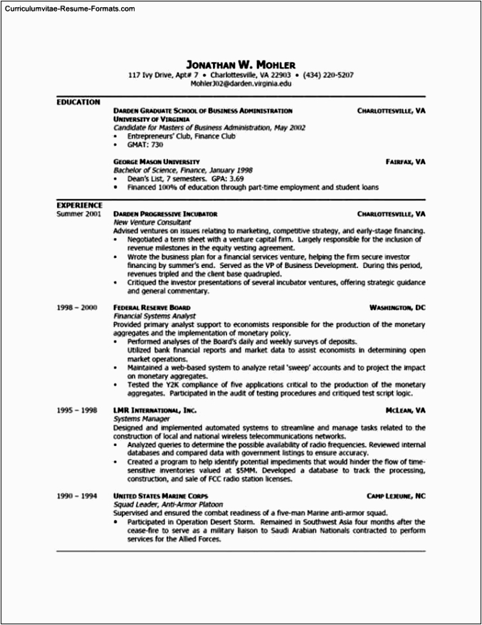 resume templates college application
