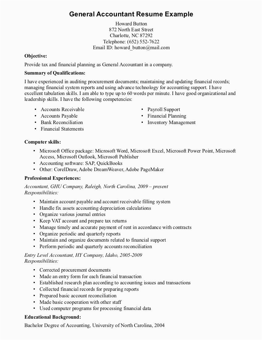 bartender resume objective no experience
