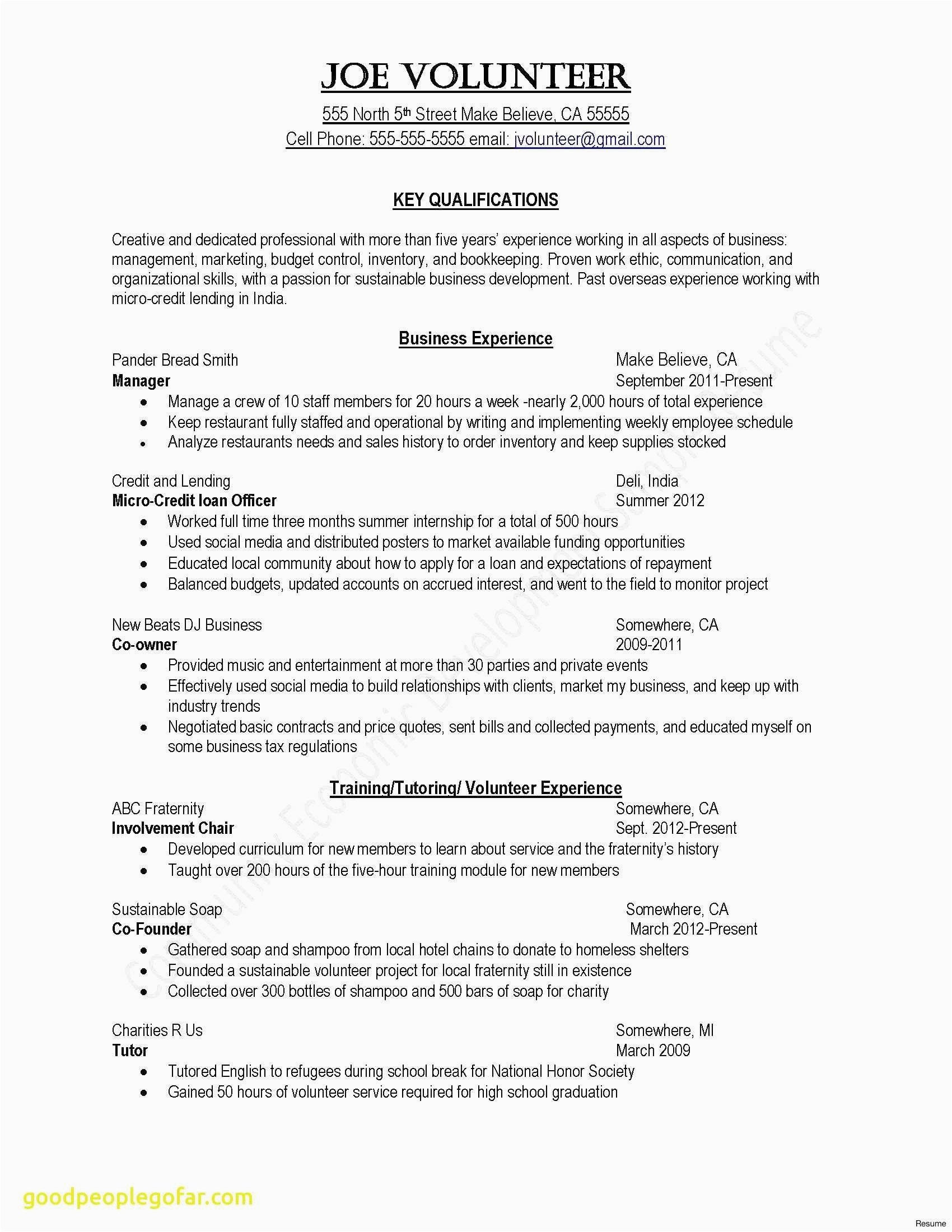 bauer college of business resume template
