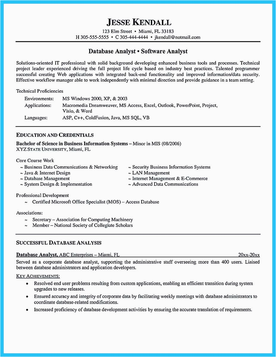 bauer college of business resume template