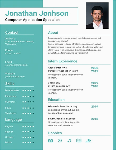 simple fresher resume templates