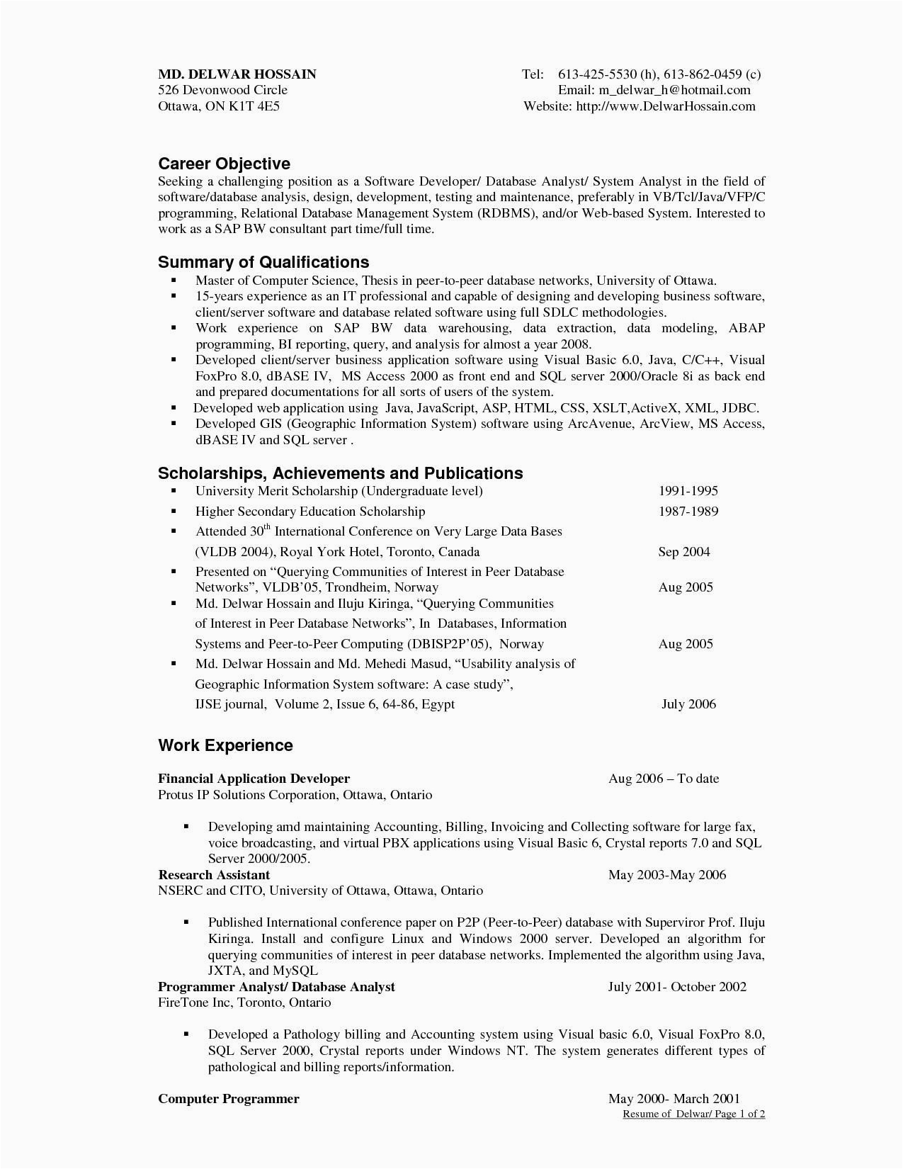 resume for scholarship template